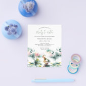 Budget Genderneutraal Baby shower eendenthema Flyer (Enkel)