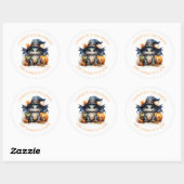 Budget Genderneutraal Baby shower Halloween Ronde Sticker (Vel)