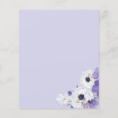 Budget Geometric Paarse Floral Wedding (Achterkant)