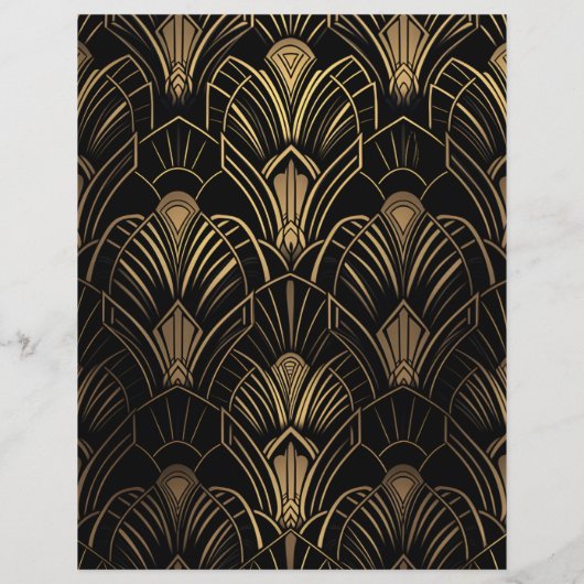 Budget geometrische Art Deco bruiloft Flyer (Achterkant)