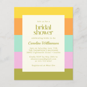 Budget Geometrische Stripes Pastels Vrijgezellenfe