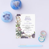 Budget geperst Wildflower Boho Vrijgezellenfeest Flyer (Enkel)