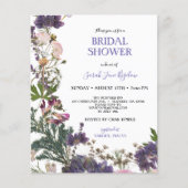 Budget geperst Wildflower Boho Vrijgezellenfeest Flyer (Voorkant)