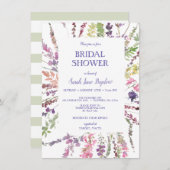 Budget geperst Wildflower Boho Vrijgezellenfeest Kaart (Voorkant / Achterkant)