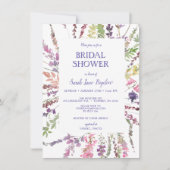 Budget geperst Wildflower Boho Vrijgezellenfeest Kaart (Voorkant)