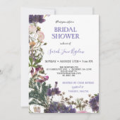 Budget geperst Wildflower Boho Vrijgezellenfeest Kaart (Voorkant)