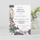 Budget geperst Wildflower Boho Vrijgezellenfeest Kaart (Staand voorkant)