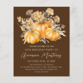 BUDGET GEPRIJSD 40e verjaardag Rustieke Boho Pompo (Voorkant)