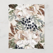 Budget geslacht neutrale boho baby shower uitnodig (Achterkant)