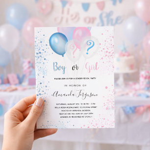 Budget geslacht onthulling baby shower jongen meis