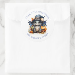 Budget Geslachtsonafhankelijke Baby Shower Hallowe Ronde Sticker