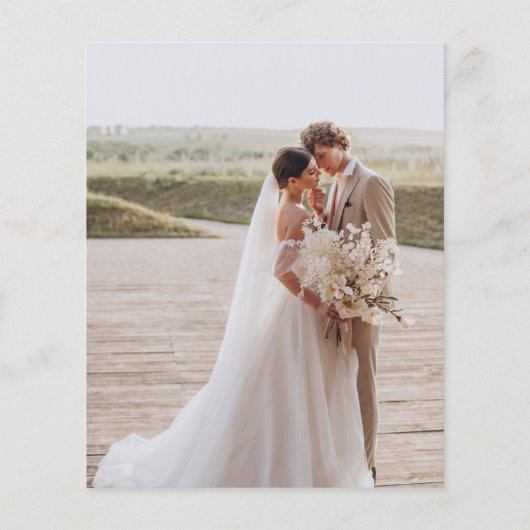 Budget Getrouwd Gelukkig Arch Kerst Feest Foto (Achterkant)