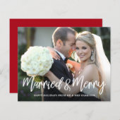 Budget Getrouwd Gelukkig Script Foto Vakantie (Voorkant / Achterkant)