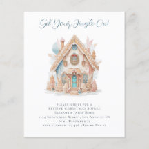 Budget Gingerbread House Kerstfeest Uitnodigen