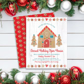 Budget Gingerbrood Open House Rustic Party Invite