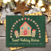 Budget Gingerbrood Sweet Holiday wenst groene Kaar