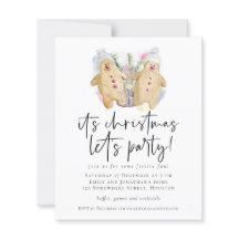 Budget Gingerbrood voor kerstmis kerstfeest Uitnod