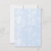 Budget Gingham Floral Baby shower Kaart (Achterkant)