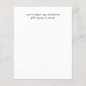 BUDGET Gipsophila Adem Van Baby Trouw Uitnodiging (Achterkant)