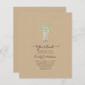 BUDGET Gipsophila Mason Jar Moderne Minimaal TROUW (Voorkant / Achterkant)