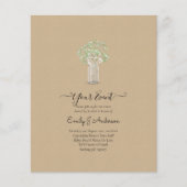 BUDGET Gipsophila Mason Jar Moderne Minimaal TROUW (Voorkant)