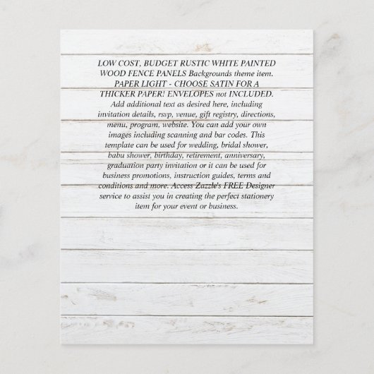 BUDGET Gipsophila Mason Jar Moderne Minimaal TROUW Flyer (Achterkant)