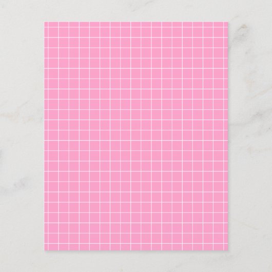 Budget Girl Baby shower Cute Pink Lamb Uitnodiging (Achterkant)