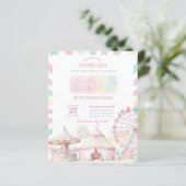 BUDGET Girly Pastel Kleur Carnaval Circus Verjaard (Staand voorkant)