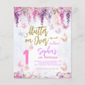 BUDGET Girly Wisteria Gouden Vlinder KidS Verjaard (Voorkant)