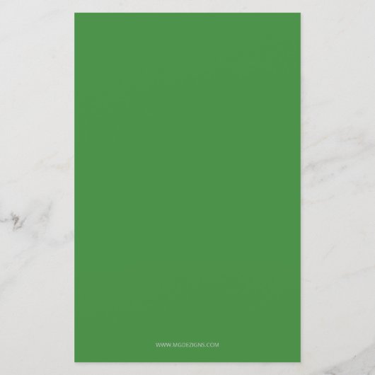 Budget Gitter Shamrock St Patricks Day Uitnodiging (Achterkant)