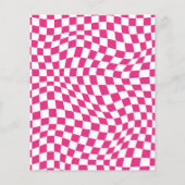 Budget glimlach gezicht heet roze retro verjaardag (Achterkant)