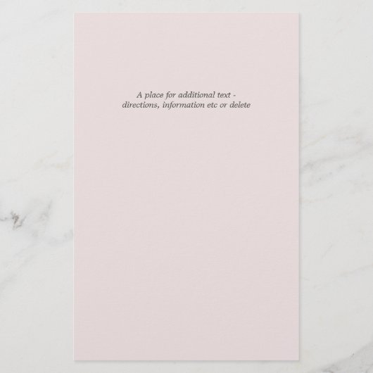 Budget Glinsterend Water Roze Strand Bruiloft (Achterkant)