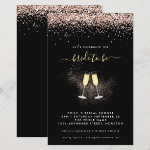Budget Glitter Champagne Bridal Shower
