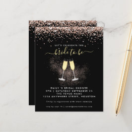 Budget Glitter Champagne Bridal Shower