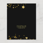 Budget Glitter confetti foto verjaardaguitnodiging (Achterkant)