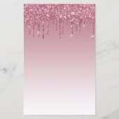 Budget Glitter Drip Burgundy Baby shower Invite (Achterkant)