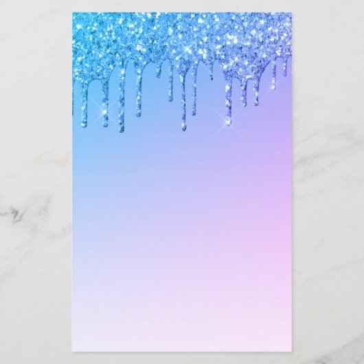 Budget Glitter Drip Rainbow Baby shower Invite (Achterkant)