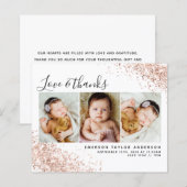 Budget Glitter Foto Baby Hartelijk dank (Voorkant / Achterkant)