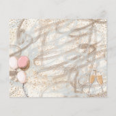 Budget Glitter Girl 40th Party Birthday Invitation (Achterkant)