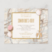 Budget Glitter Girl 40th Party Birthday Invitation (Voorkant)
