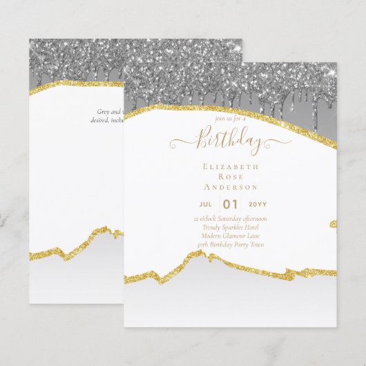 BUDGET Glitter Glam Agaat Meisjesachtig Jong en ou (Voorkant / Achterkant)