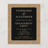 Budget Glitter Gold Black Engagement Party (Voorkant)