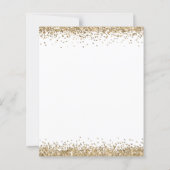 Budget Glitter-kerstfeest Lets party Deer Invite (Achterkant)