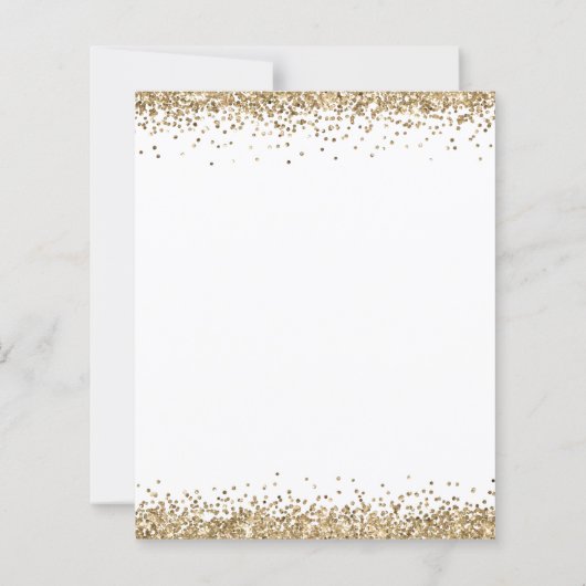 Budget Glitter-kerstfeest Lets party Deer Invite (Achterkant)