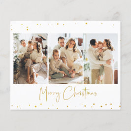 Budget Glitter-kerstfoto Wenskaart Flyer