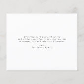 Budget Glitter-kerstfoto Wenskaart Flyer (Achterkant)