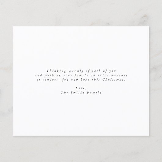 Budget Glitter-kerstfoto Wenskaart Flyer (Achterkant)