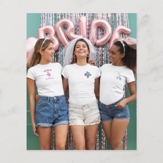 Budget Glitter Photo Vrijgezellenfeest Black Harte (Achterkant)