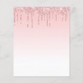 Budget Glitter Pink Girl Baby shower (Achterkant)