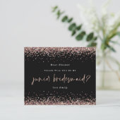 Budget Glitter Roos Gold Junior Bridesmaid Req (Staand voorkant)